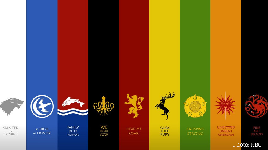 Banner der Game of Thrones Häuser
