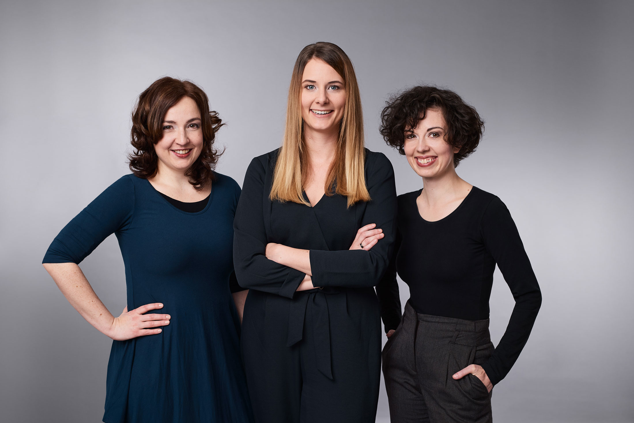 Teamfoto von Julia Pleschke, Irene Zöhrer und Klara Rabl