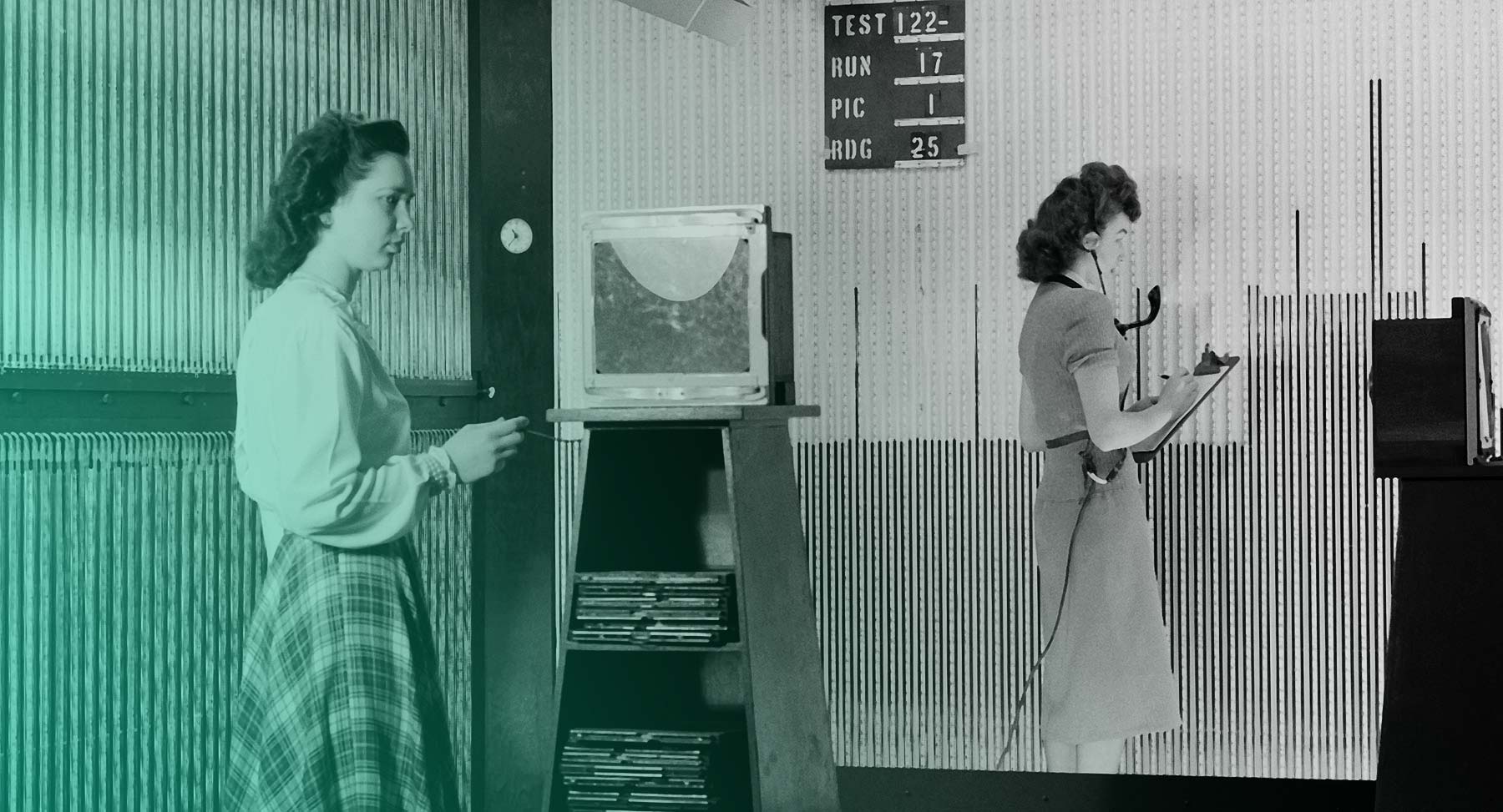 NACA Computer empfangen Übertragungen von Manometer Boards